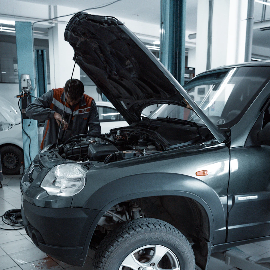 Automotive showroom facility interior